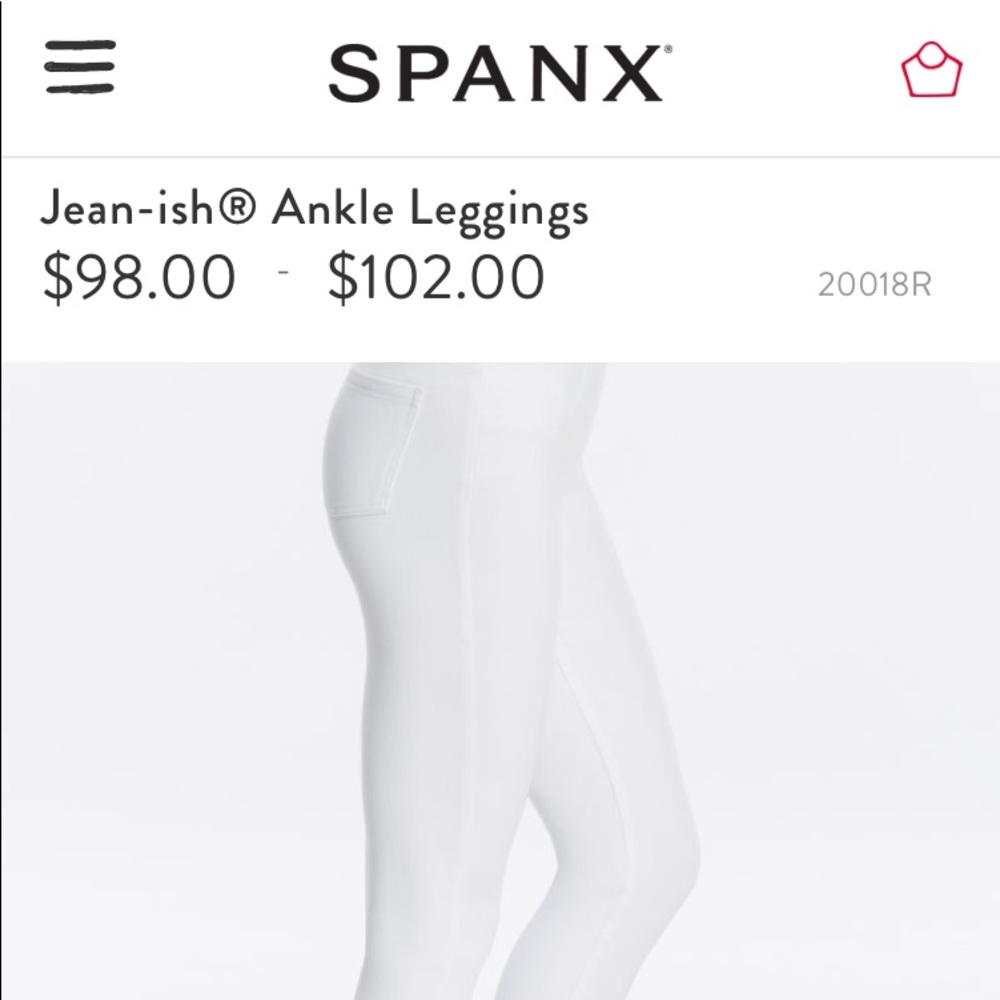 SPANX WHITE JEAN-ish Leggings - NWT!
